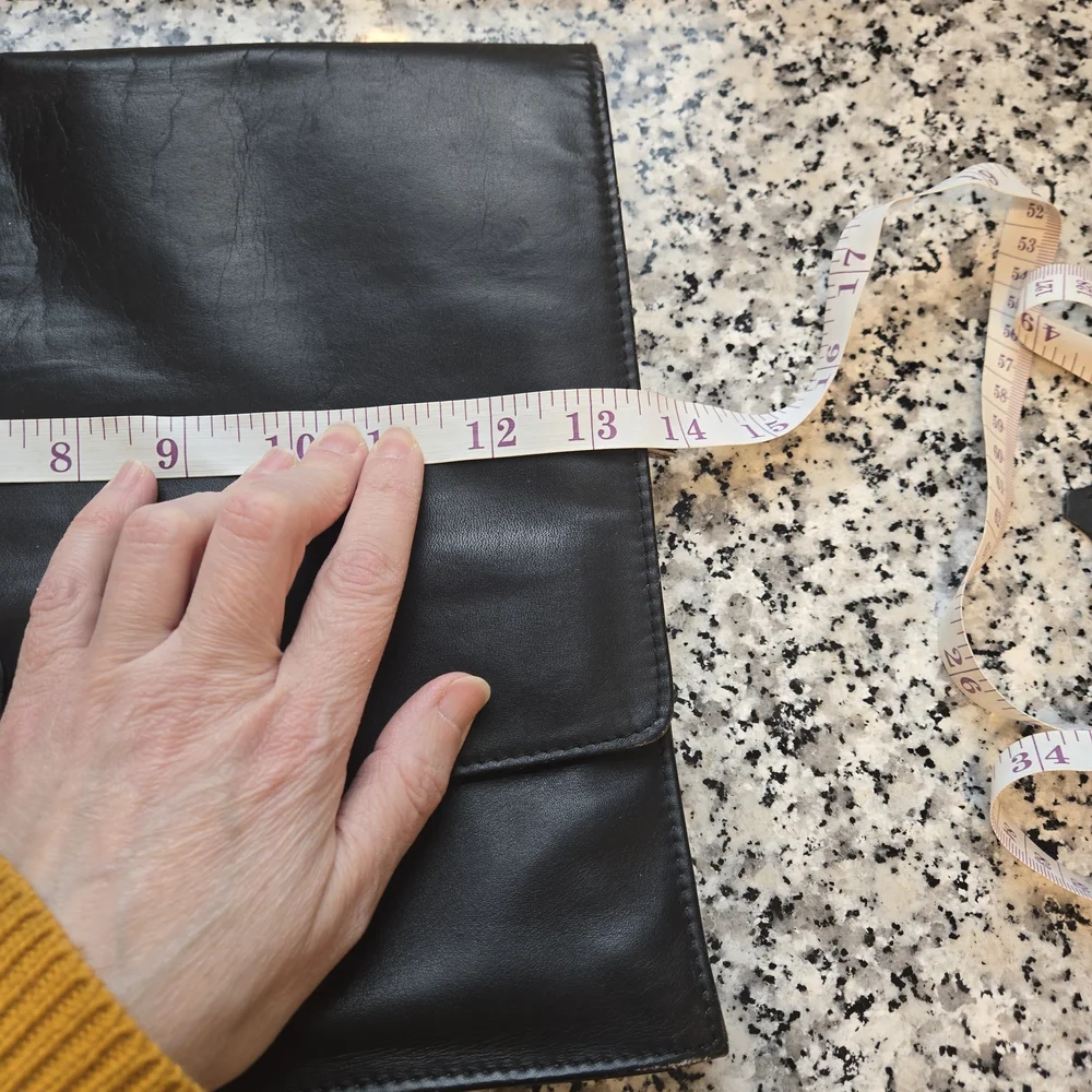 ​Vintage Professional Black Leather Document Clutch | Portfolio Case